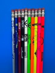 Set of (10) 1982 Atari Pencils Haunted House Asteroids Warlord Centipede ++