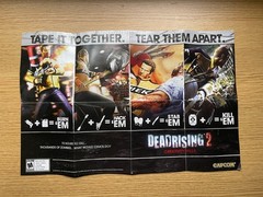 Dead Rising 2 Map Poster Tape It Together Tear Them Apart Promo Capcom 11×17 ’10
