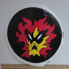 Vintage Nintendo Super Mario Bros. FRYGUY Giant 7.5″ Sticker 1980s