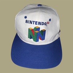 Vtg Nintendo 64 Snapback Cap Hat Super Mario N64 Kelloggs NOS New