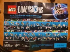 LOT OF 10 Lego Dimensions Video Game Posters READ