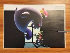 RARE OFFICIAL NINTENDO LUIGI’S MANSION 2 POSTER FOR COLLECTORS.