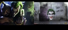 Joker Arkham Resin Ornament & DC Video Game Harley Quinn Wall Poster Print 11×16