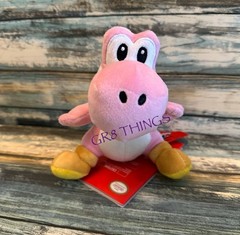 NEW Universal Studios Super Nintendo World Pink Yoshi Shoulder Pal Plush 5” Tall