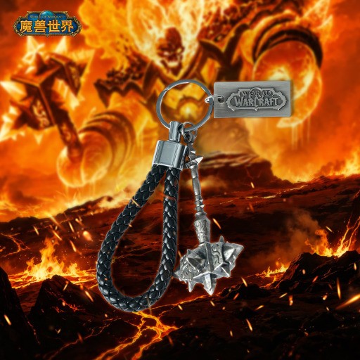 Blizzard World of Warcraft Sulfuras, Hand of Ragnaros Metal Figure Keychain