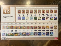 Nintendo Super Mario Bros. Mario 40th Anniversary History Timeline promo Poster