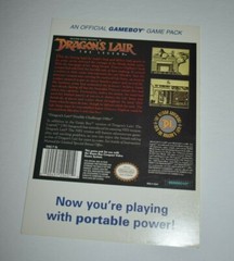 1989 DRAGON’S LAIR The Legend Nintendo Gameboy Vtg Toys ‘R’ Us VIDPRO CARD