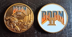 vintage Retro Doom II Limited Edition Game Challenge Coin Token Doom 2