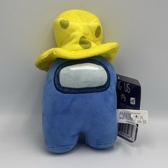 Among Us Blue Crewmate Plush Yellow Hat Spots Series 3 Toikido W/Tag
