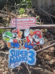 NES Nintendo SUPER MARIO 3 Wall Display Metal Sign Flying Mario 13.5″×16″