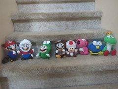 Super Mario Bros All Stars Plush FULL SET 1993 BANPRESTO NINTENDO RARE Toy BONUS