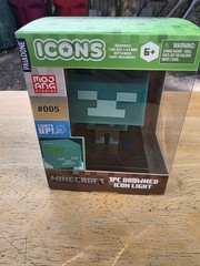 Minecraft Drowned Icon Light Paladone Icons #005 – LED Figure Lamp – New in Box