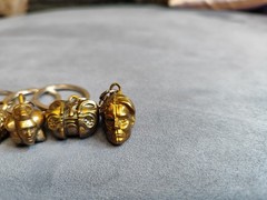 Metal Orbs Set Chaos Exalted Vaal Regal Keychain gift Path of Exile PoE brass