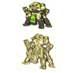 Blizzard Blizzcon 2019 Overwatch Orisa Series 6 Pin New Orissa Gold + Color Set