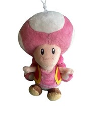 NEW Super Nintendo World Toadette Pink Plush Backpack Clip •Bag Charm