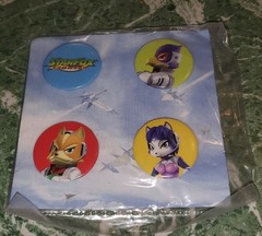Star Fox Command Nintendo DS 2006 Promotional Pin Set *NEW* Falco Crystal Fox