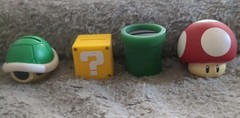 Nintendo Super Mario Piggy Coin Bank Figure Promo RARE 2009 Mushroom Koopa Prize
