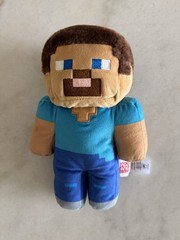 Official Minecraft Plush Lot 6 Steve Zombie Ghast Sheep Bee Fox Excellent Cond