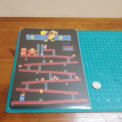 Donkey Kong metal sign 8×12 inch retro arcade game room nostalgia gaming Mario