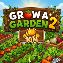 10M SHECKLES – GROW A GARDEN 2⚡FAST DELIVERY ⚡