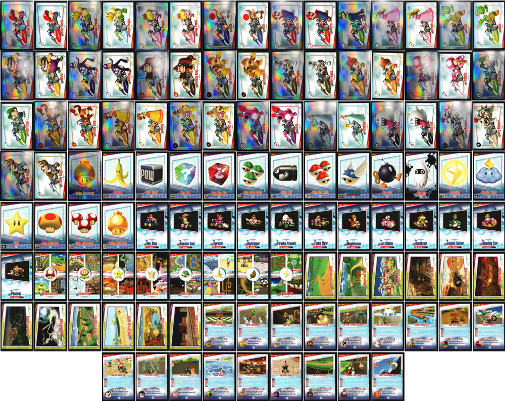 Mario Kart Wii Trading Cards – You Pick – 2009 Enterplay Nintendo – Foils