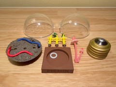 Nintendo Re-Ment Pikmin Terrarium Collection 1 Mini Diorama 3 Yellow w/ Wire