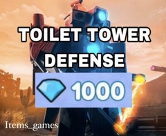 1000 gems in toilet tower defence✅Lowest and Fast Delivery ✅