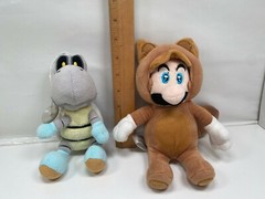 Mario Luigi Brothers Cat Suit World of Nintendo Dry Bones 3D Land Raccoon Plush