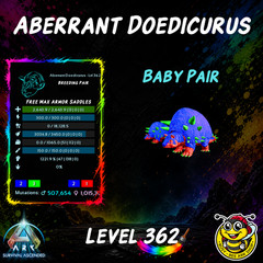 🦖 RAINBOW-Top-Stat-Baby-PAIRS-Ark-Survival-Ascended-PvE-PC/XBOX/PS5-BusyBee