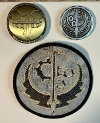 FALLOUT 4-BROTHERHOOD OF STEEL Military Rare Challenge Coin-Novelty Coin & Patch
