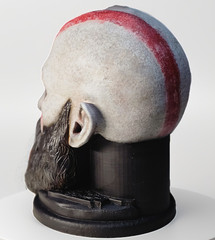 God of War Kratos Headphone Stand – Kratos Bust | Gaming Desk Display