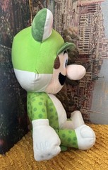 Jumbo XL Green Luigi Cat Suit 24” Plush Nintendo Licensed Super Mario 2024 VG+