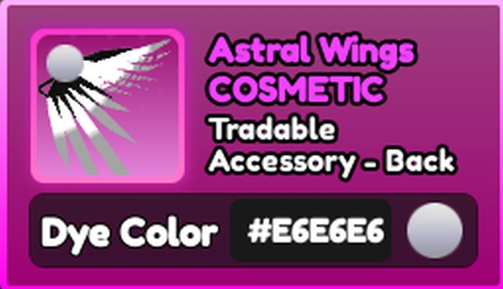 World Zero WZ – COSMETICS – #E6E6E6 – ACCESSORY – WHITE – BACK