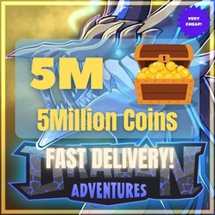 5Million Coins – Dragon Adventures D.A – Fast Delivery!