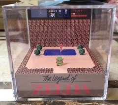 The Legend Of Zelda 3D Cube Handmade Diorama – Shadowbox – Nintendo NES – Fanart