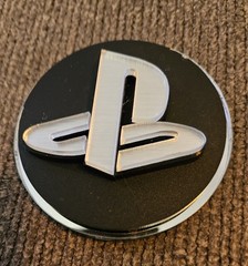Large Embossed Sony PlayStation PS Round Circle Collectible Promo Magnet RARE!🧲