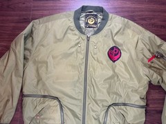 NICE Fallout Brotherhood Of Steel Green Bomber Jacket – Size X-large