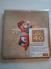 Super Mario Bros. 40th Anniversary Bandana Nintendo Store NYC Mario Day 2026-NEW