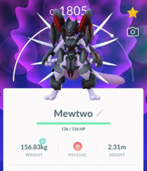 Armored Mewtwo – Trade 1 Mil Stardust – Read Description