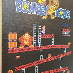 Donkey Kong metal sign 8×12 inch retro arcade game room nostalgia gaming Mario