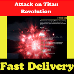 Fritz Family – Attack On Titan Revolution – AOTR – Need 50k Gem for Tax