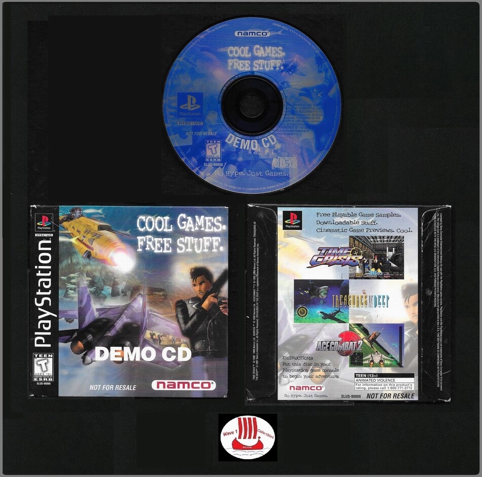 Namco Cool Games Free Stuff Demo | 1996 Sony PSOne Playstation Time Crisis