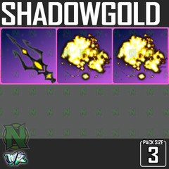 Roblox World Zero WZ – 3 PACK – SHADOWGOLD TRIDENT + 2x AURA