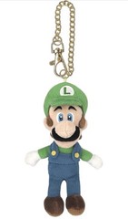 Nintendo Super Mario Luigi Plush Keychain Sanei Boeki ALL STAR Collection Japan