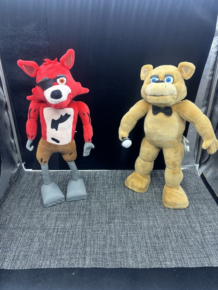 5 Nights At Freddys Jumpscare 16” Animatronic Plush Foxy & Freddy Works!