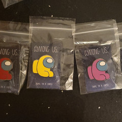 Among Us Crewmate Pin Set Lot Paramount Booth- Among Us Video Game SDCC 2026