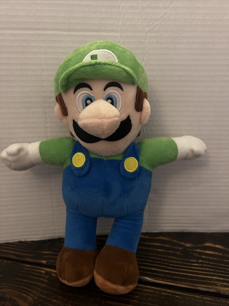 Nintendo Super Mario Bros 11” Luigi Plush Toy Stuffed Doll Video Game Character