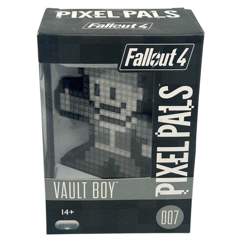 PDP Pixel Pals Bethesda Fallout 4 Vault Boy 007 Light Up Figure Display New