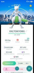 Pokémon Go Shiny Mewtwo Tokyo Japan Background LEVEL 50 and size XXL – Trade