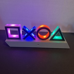 Sony PlayStation LED Gaming Light-Up Sign Controller Icons, 3 Modes, Paladone